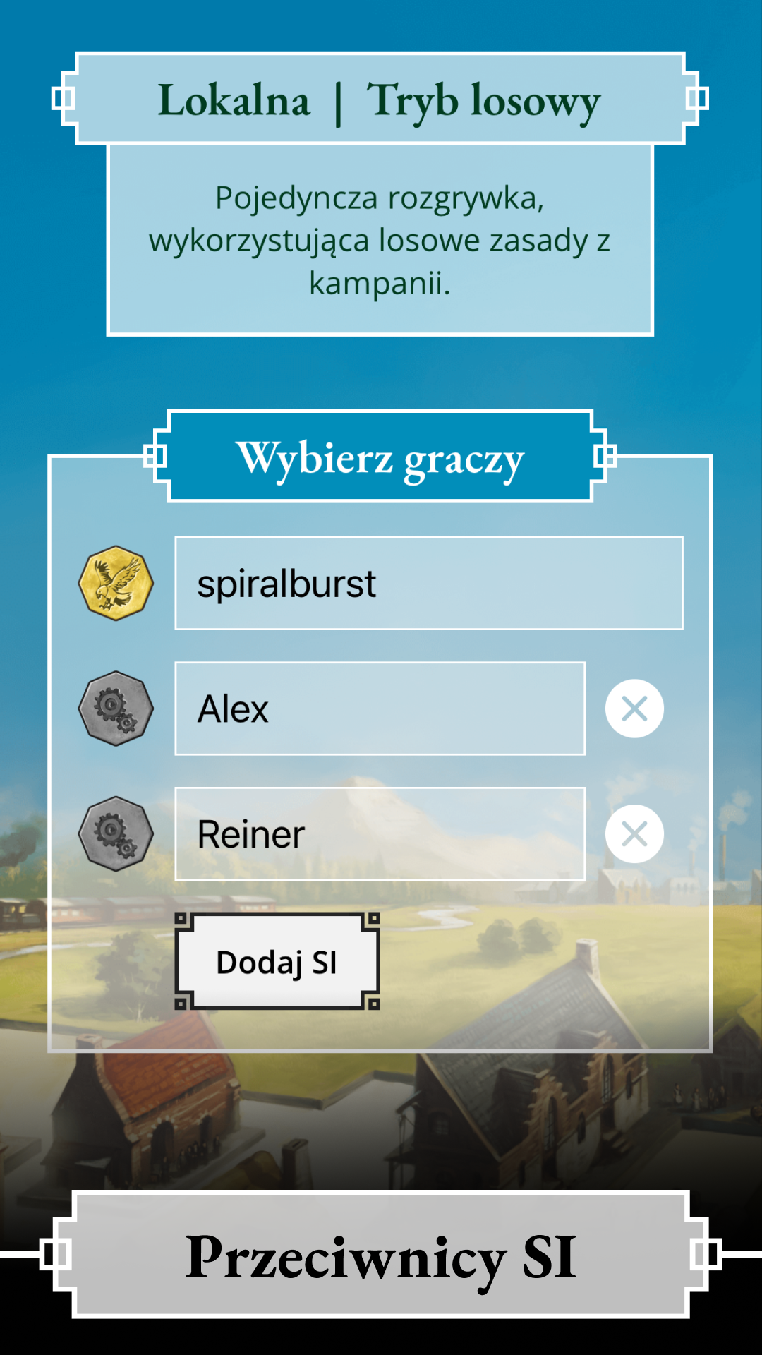 Panorama miasta o zachodzie słońca